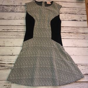 Nell Size S Fit & Flare Dress EUC Black/White